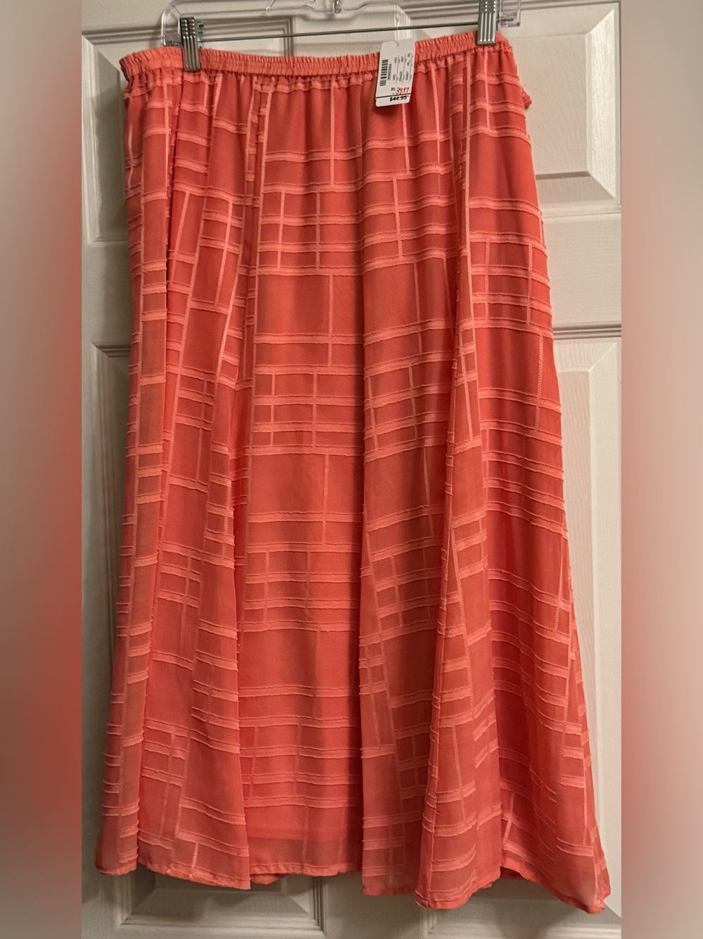 Women’s Coral Textured A-Line Skirt